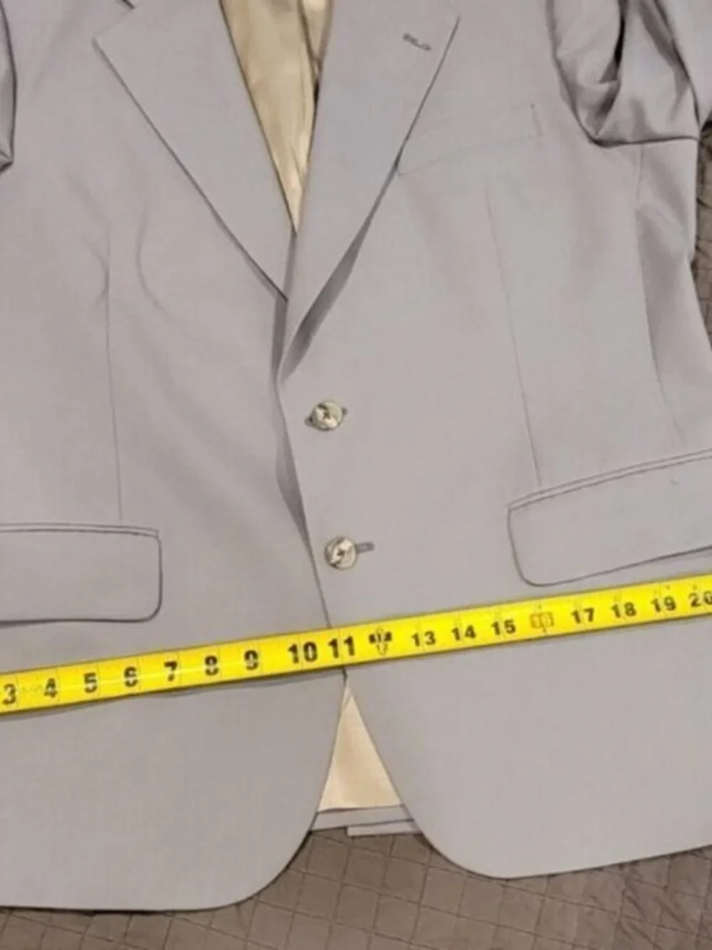 BURBERRYS Union Made Vintage Taupe Single Breasted Wool Blazer Suit Jacket
